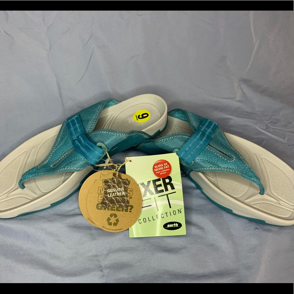 Blue Earth ExerFit Genuine Leather Sandals